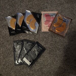 Grace & Stella Pink and Gold Eye Masks